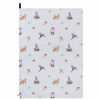 Tea Towels | Wrendale Wrendale 'Winter Woodland' Woodlanders Tea Towel