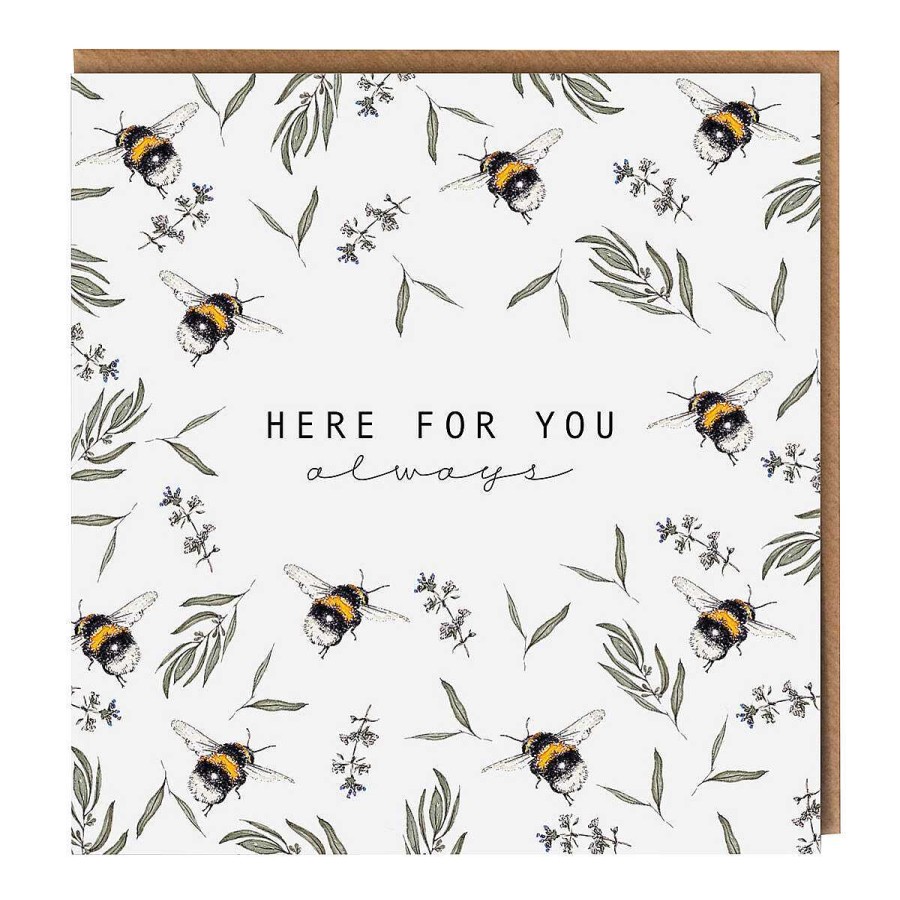 Sympathy | Toasted Crumpet Toasted Crumpet Bumblebee 'Here For You Always' Card