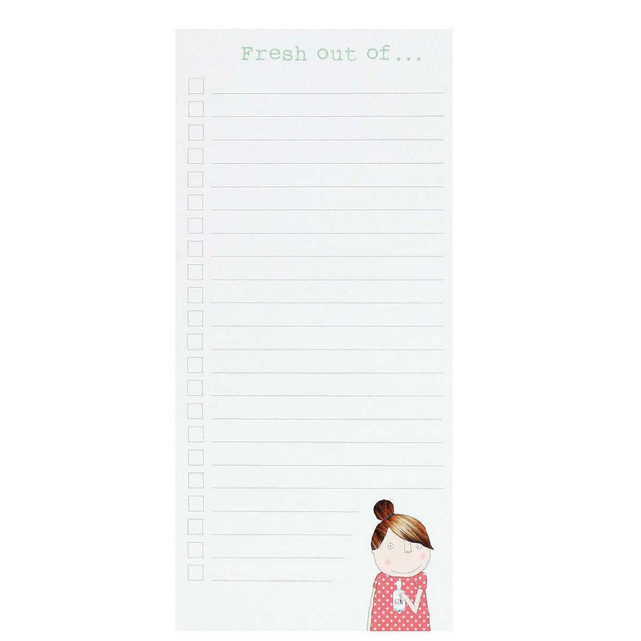 Kitchen Stationery | Rosie Made A Thing Rosie Made A Thing 'Alexa Gin' Magnetic Shopping List Pad