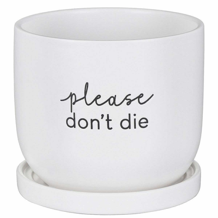 Planters | Widdop & Co Widdop & Co Country Living Please Don'T Die Ceramic Plant Pot