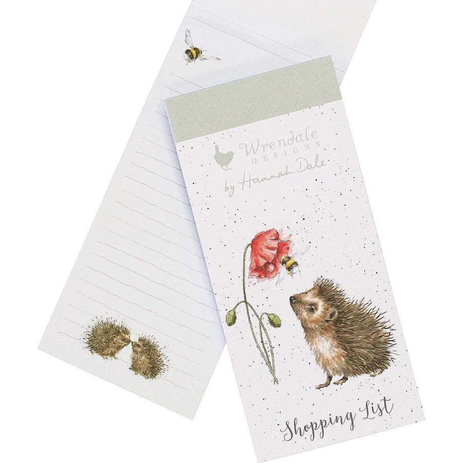 Magnetic Fridge Pads | Wrendale Wrendale 'Busy As A Bee' Hedgehog Magnetic Shopping Pad