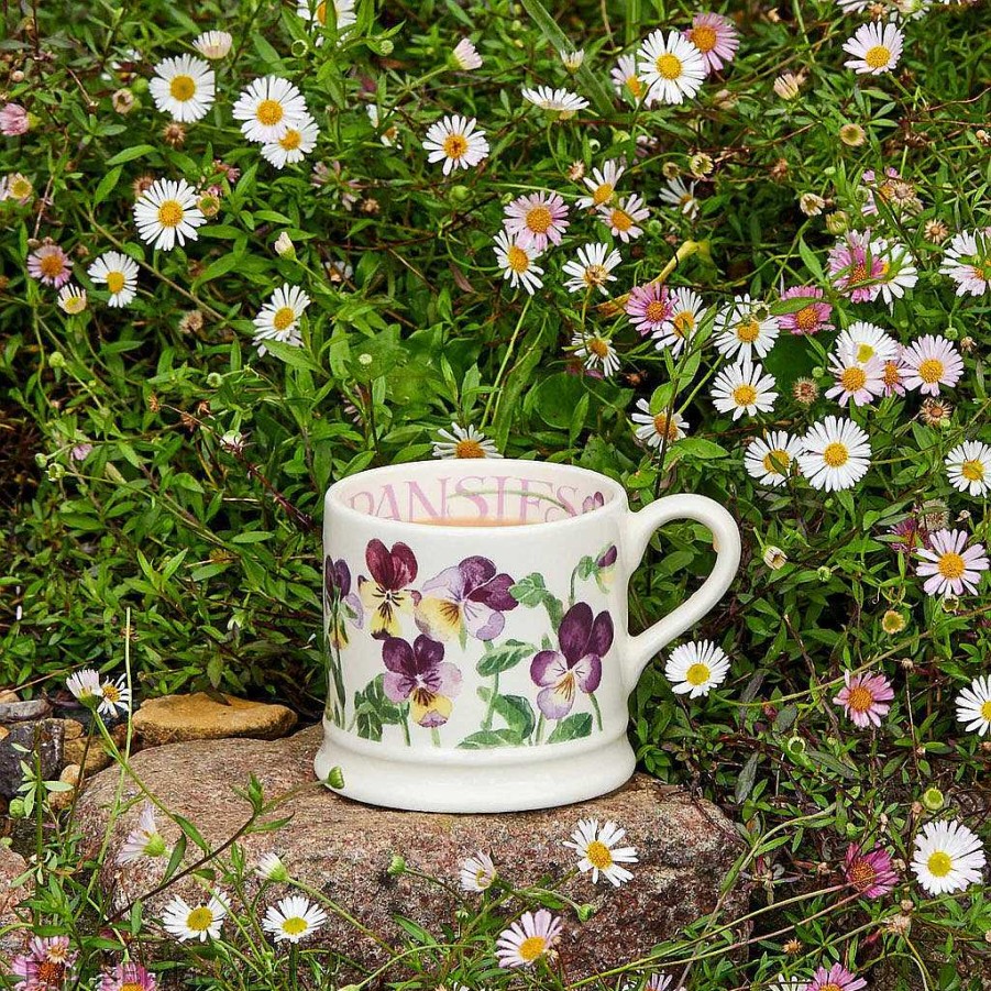 Mugs | Emma Bridgewater Emma Bridgewater Flowers Heartsease Pansies Small Mug