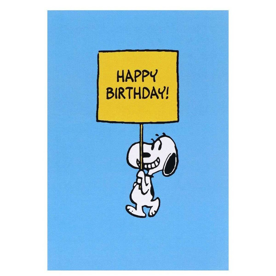 Tv & Book Characters Cards | Peanuts Peanuts Snoopy 'Sign' Birthday Card