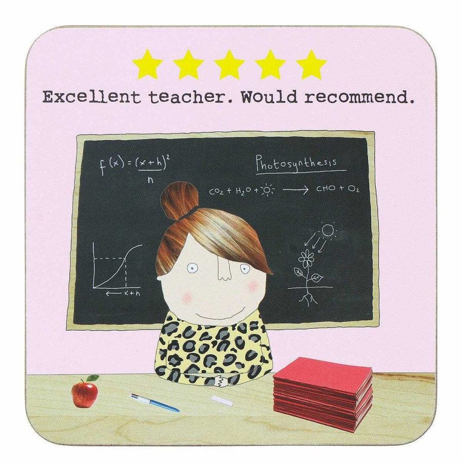 Keepsake Gifts | Rosie Made A Thing Rosie Made A Thing Five Star Teacher Woman Coaster