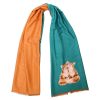 Scarves | Wrendale Wrendale 'Contentment' Foxes Winter Scarf