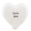 Wedding Favours | East of India East Of India 'Love You' White Heart Token