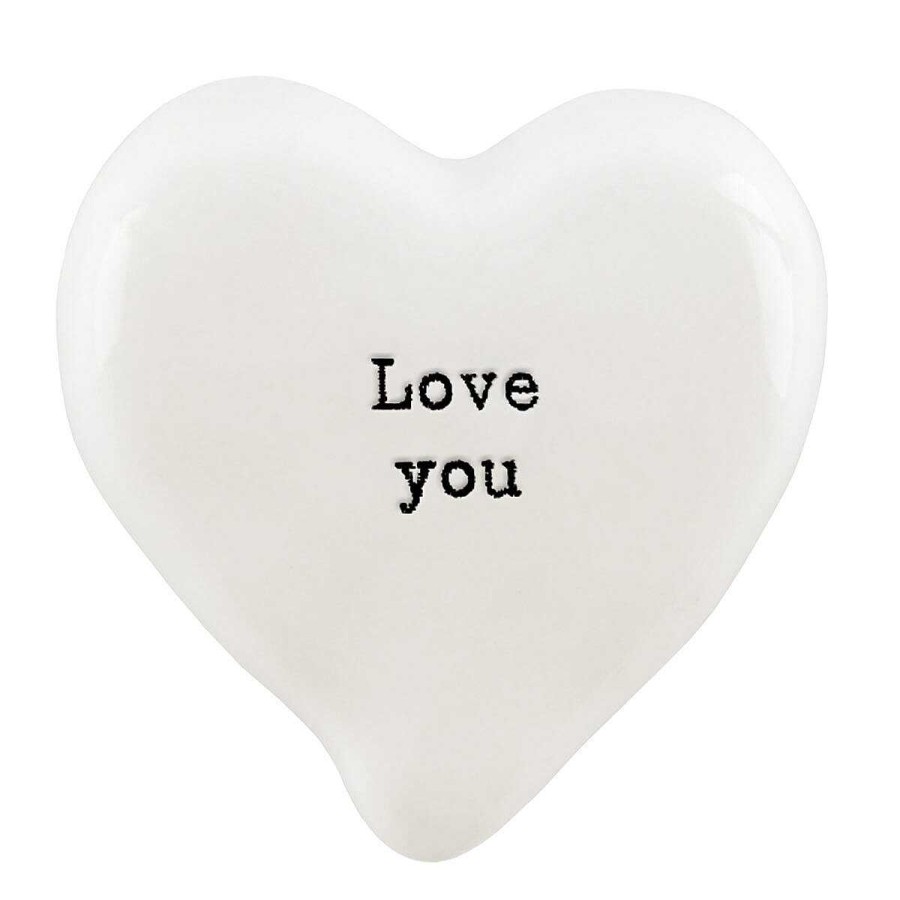 Wedding Favours | East of India East Of India 'Love You' White Heart Token