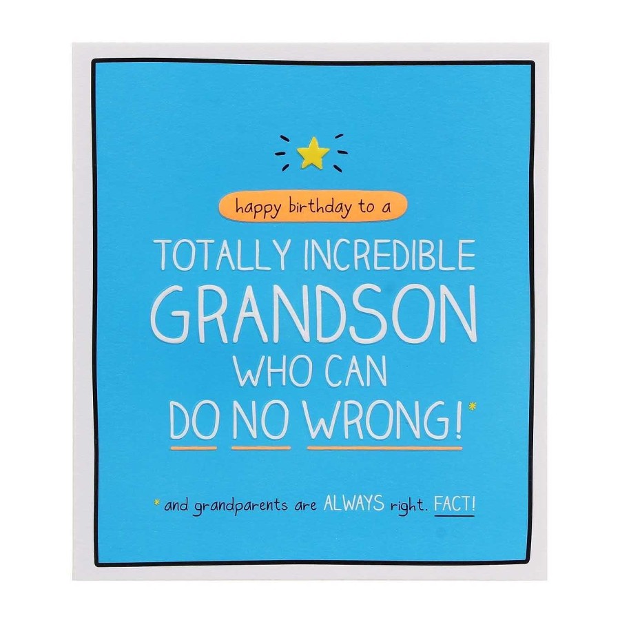 Cards For Him | Happy Jackson Happy Jackson Totally Incredible Grandson Birthday Card