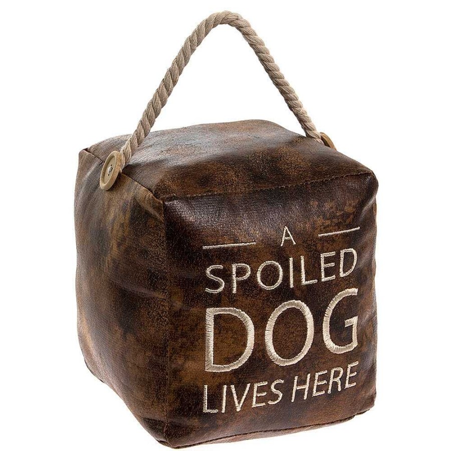 Soft Furnishings | Temptation Gifts Faux Leather Dog Doorstop