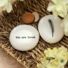 Wedding Favours | East of India East Of India 'You Are Loved' Porcelain Pebble