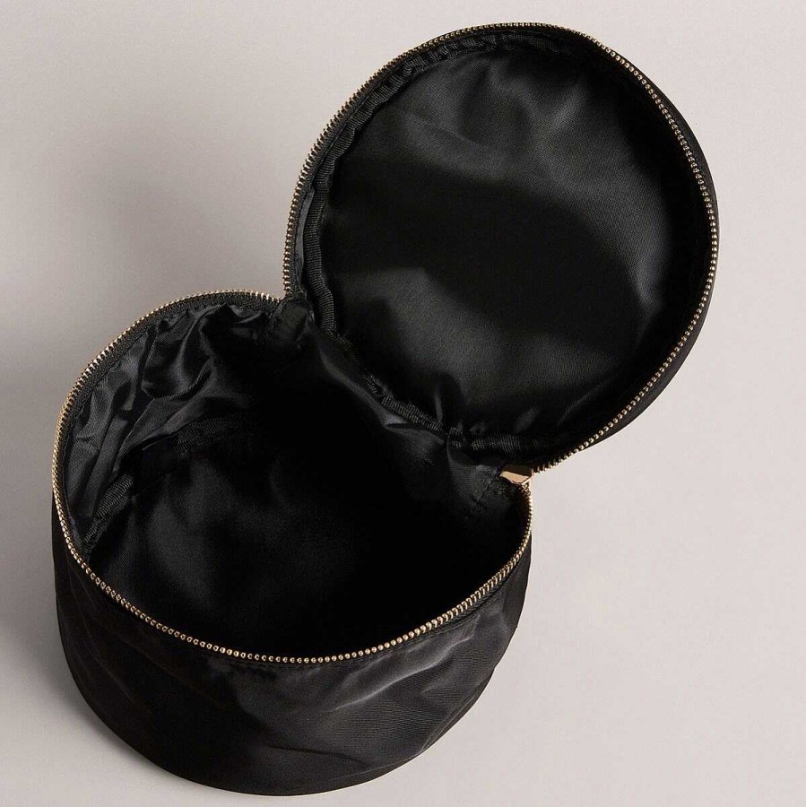 Wash Bags | Ted Baker Ted Baker Winniaa Black Round Travel Bag