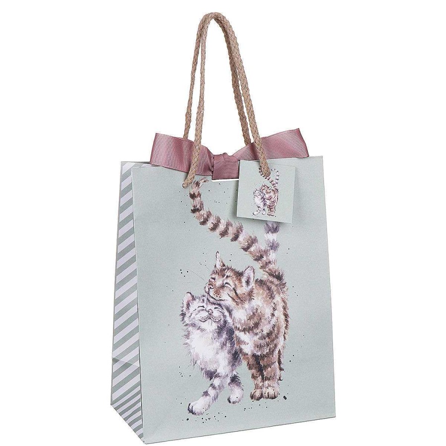 Medium Gift Bags | Wrendale Wrendale 'Feline Good' Cat Medium Gift Bag