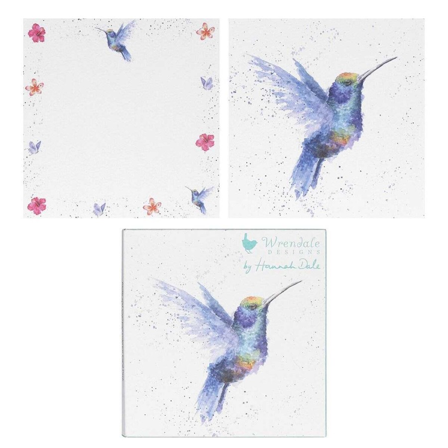 Notecard Sets | Wrendale Wrendale Set Of 12 'Rainbow' Hummingbird Notecards