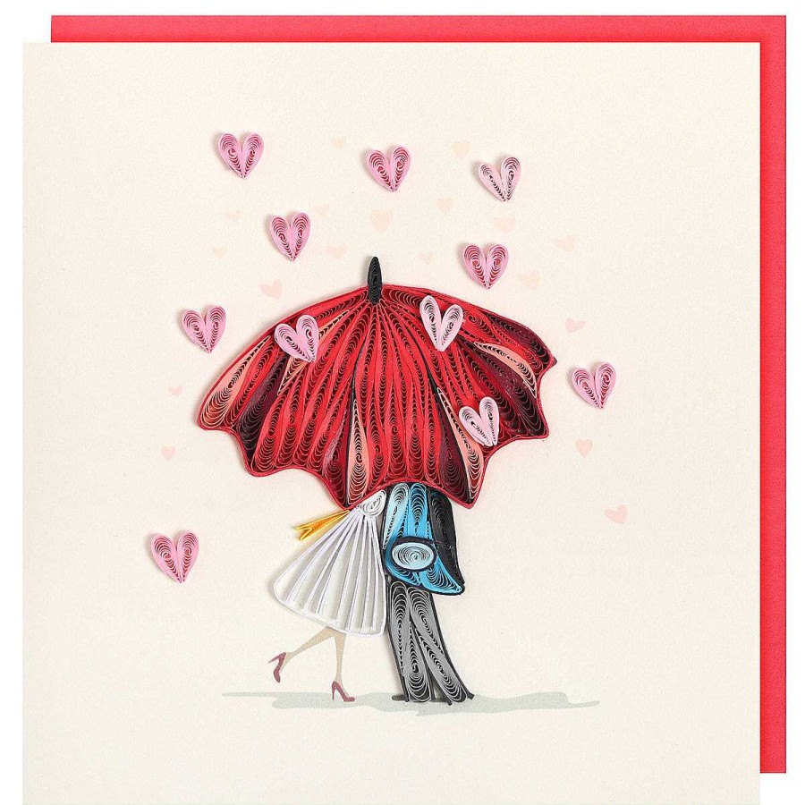 Romantic Cards | Origamo Origamo Quilling 'Raining Hearts' Card