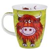 Mugs & Tea Cups | Dunoon Dunoon Highland Gang Heelan Coo Nevis Shape Mug