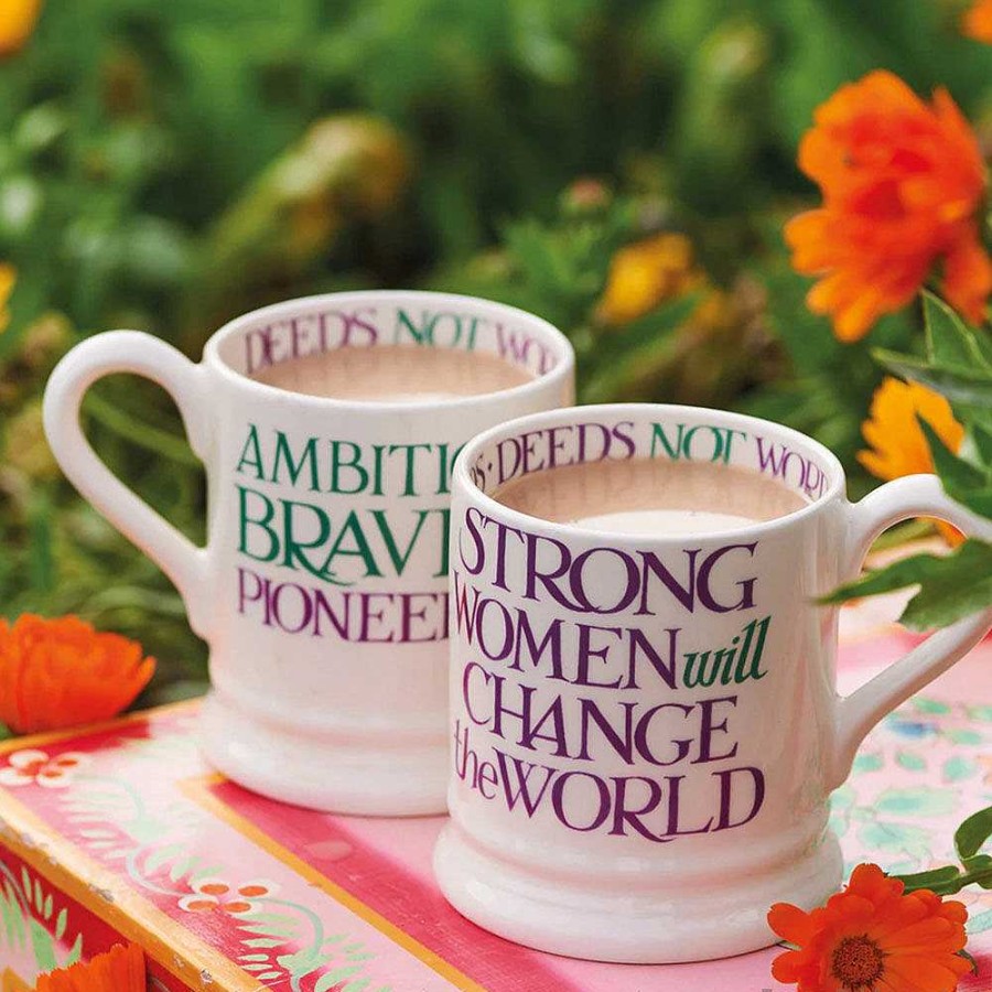 Girlfriend | Emma Bridgewater Emma Bridgewater Purple Toast 'Strong Women' Half Pint Mug