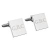 For Men | Temptation Gifts Personalised Initials Square Cufflinks