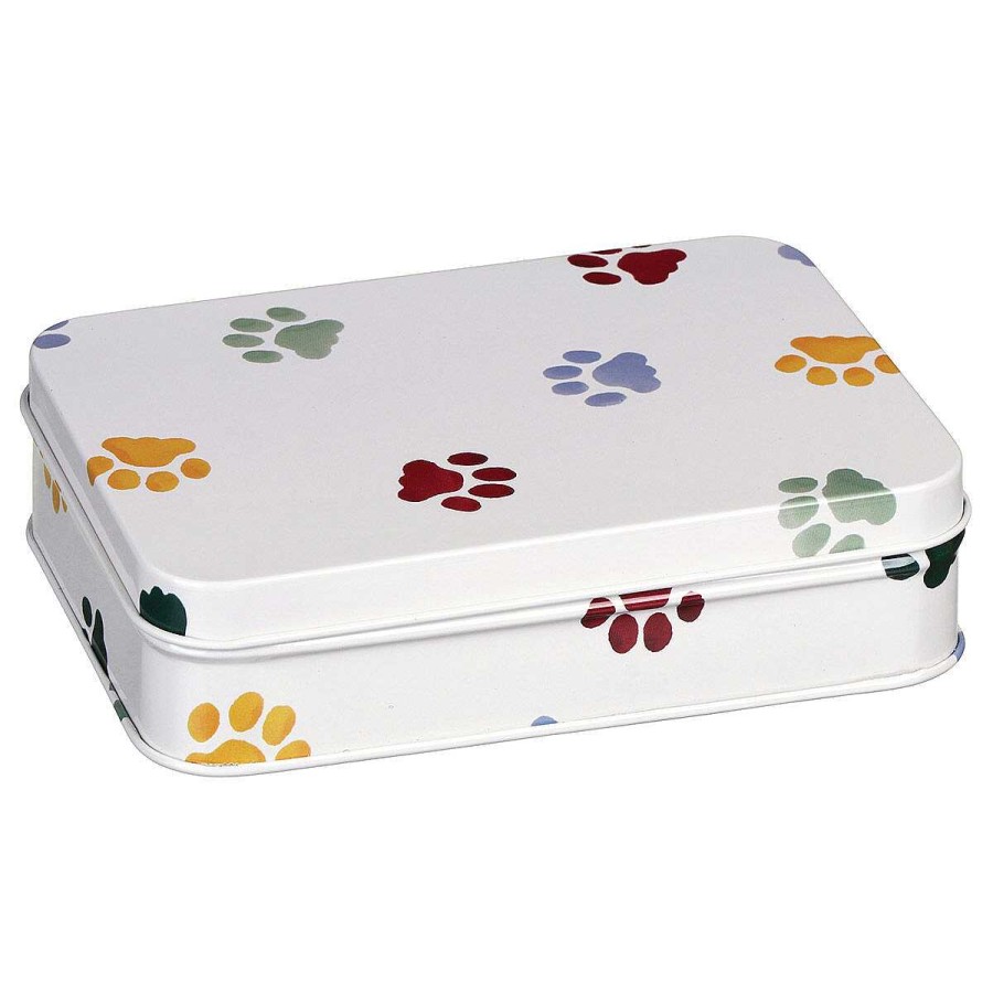 Storage Tins | Emma Bridgewater Emma Bridgewater Polka Paws Small Rectangular Tin