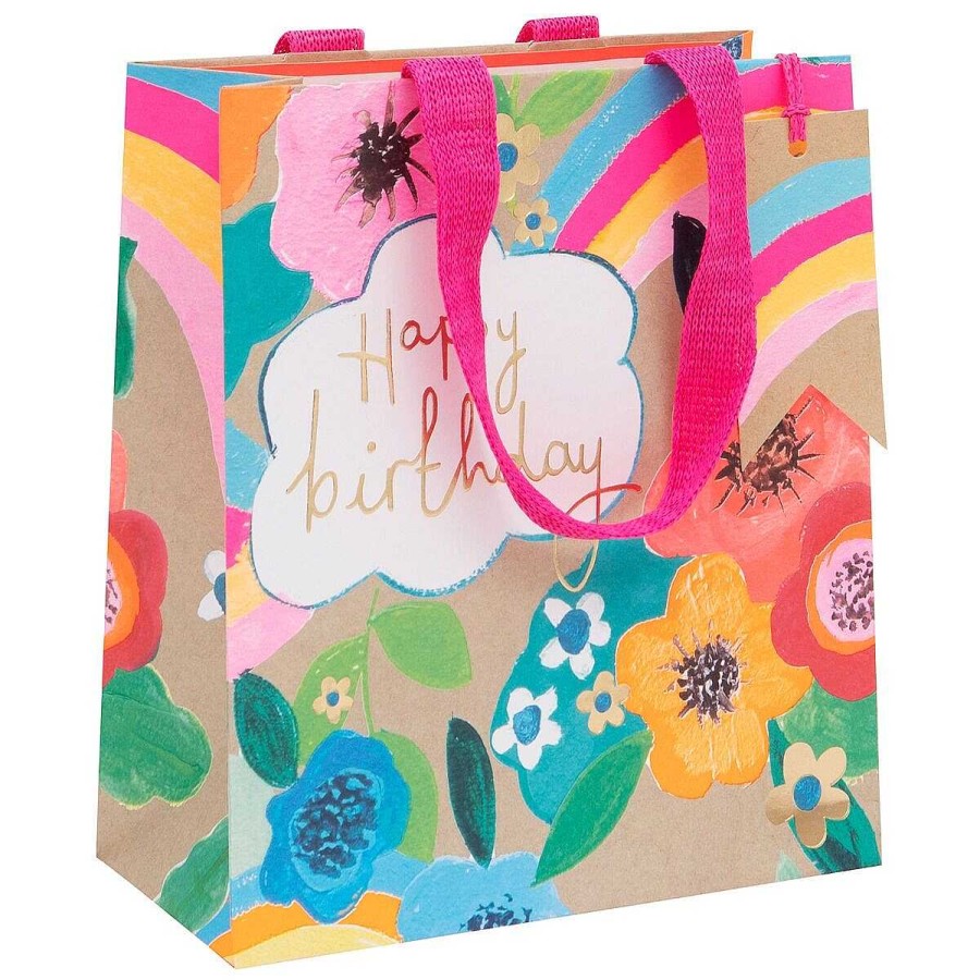 Medium Gift Bags | Glick Glick Paper Salad Rainbows Medium Birthday Gift Bag