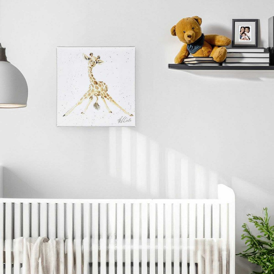 Baby'S Room | Wrendale Wrendale 'Stand Tall' Giraffe Small Canvas