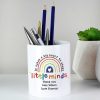 Personalised Gifts | Temptation Gifts Personalised Teacher 'Little Minds' Ceramic Storage Pot