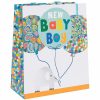 Gift Wrap | Glick Glick Paper Salad Elephants 'New Baby Boy' Large Gift Bag