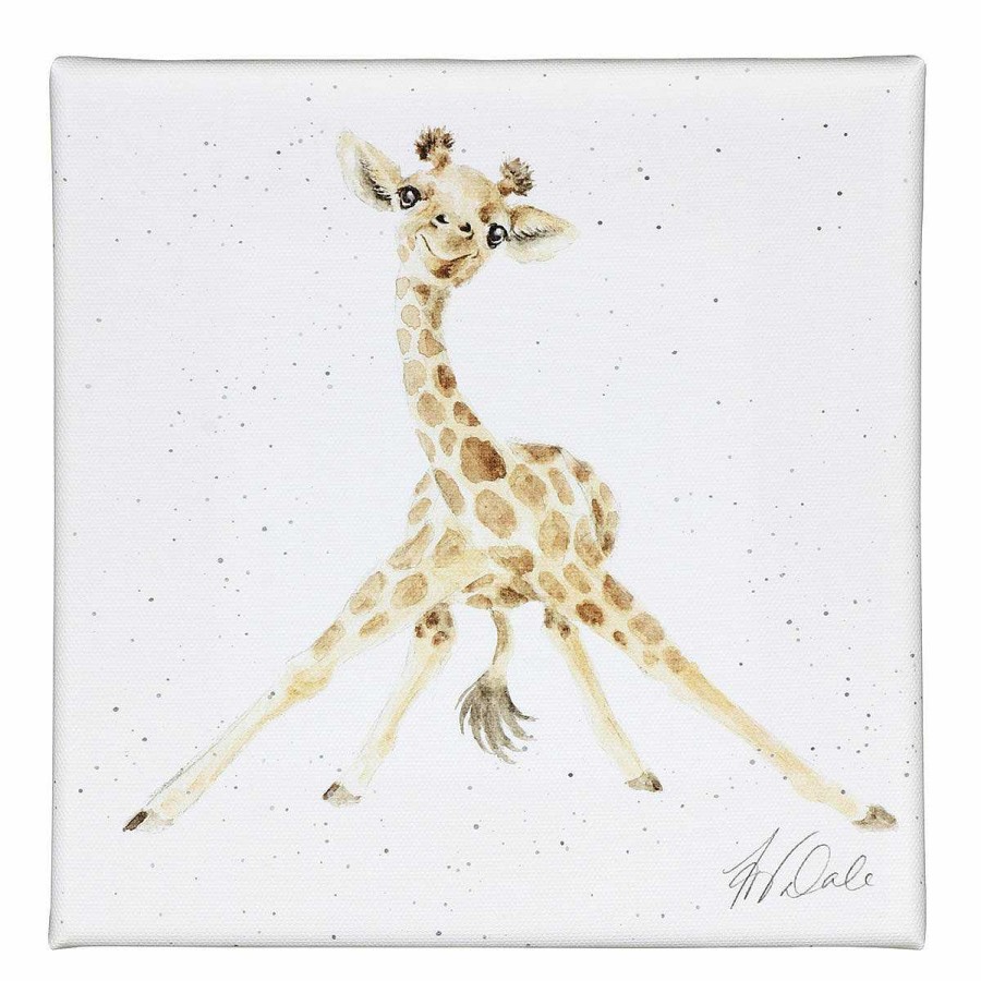 Baby'S Room | Wrendale Wrendale 'Stand Tall' Giraffe Small Canvas