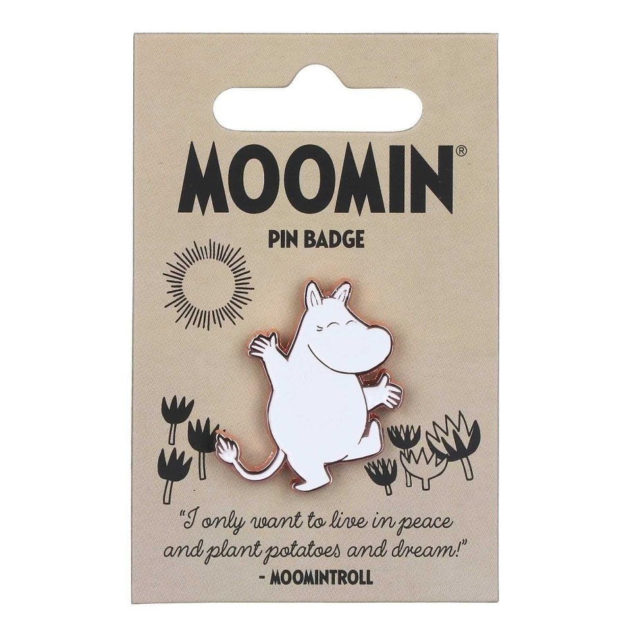 Brooches & Pin Badges | Moomin Moomin 'Moomintroll' Enamel Pin Badge