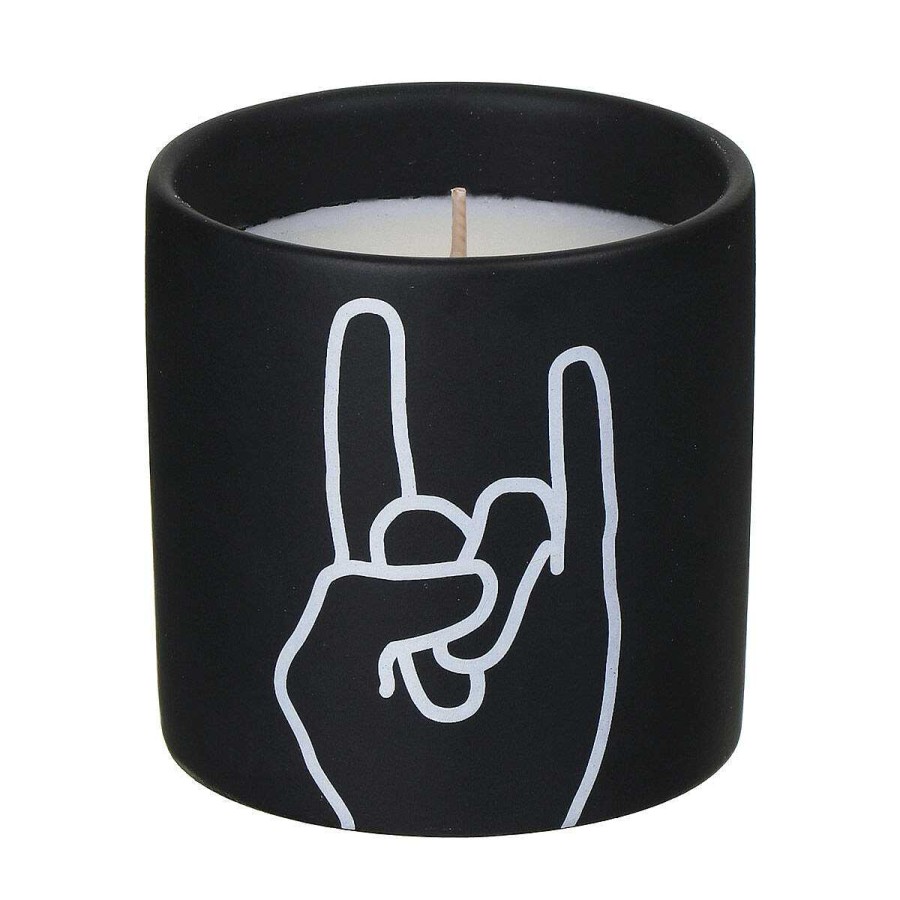 Ceramic Candles | Paddywax Paddywax Impressions 163G 'Rock On' Leather & Oakmoss Soy Candle