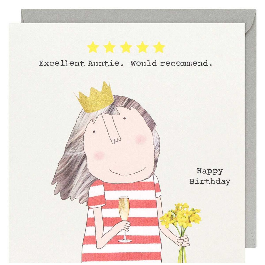 By Recipient | Rosie Made A Thing Rosie Made A Thing Five Star Auntie Birthday Card