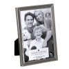 Photo Albums & Frames | Temptation Temptation Silver-Plated Narrow Dotted Edge Photo Frame 5X7