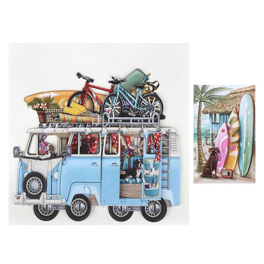 3D Cards | Me & McQ Me & Mcq 'The Camper Van' 3D Greetings Card