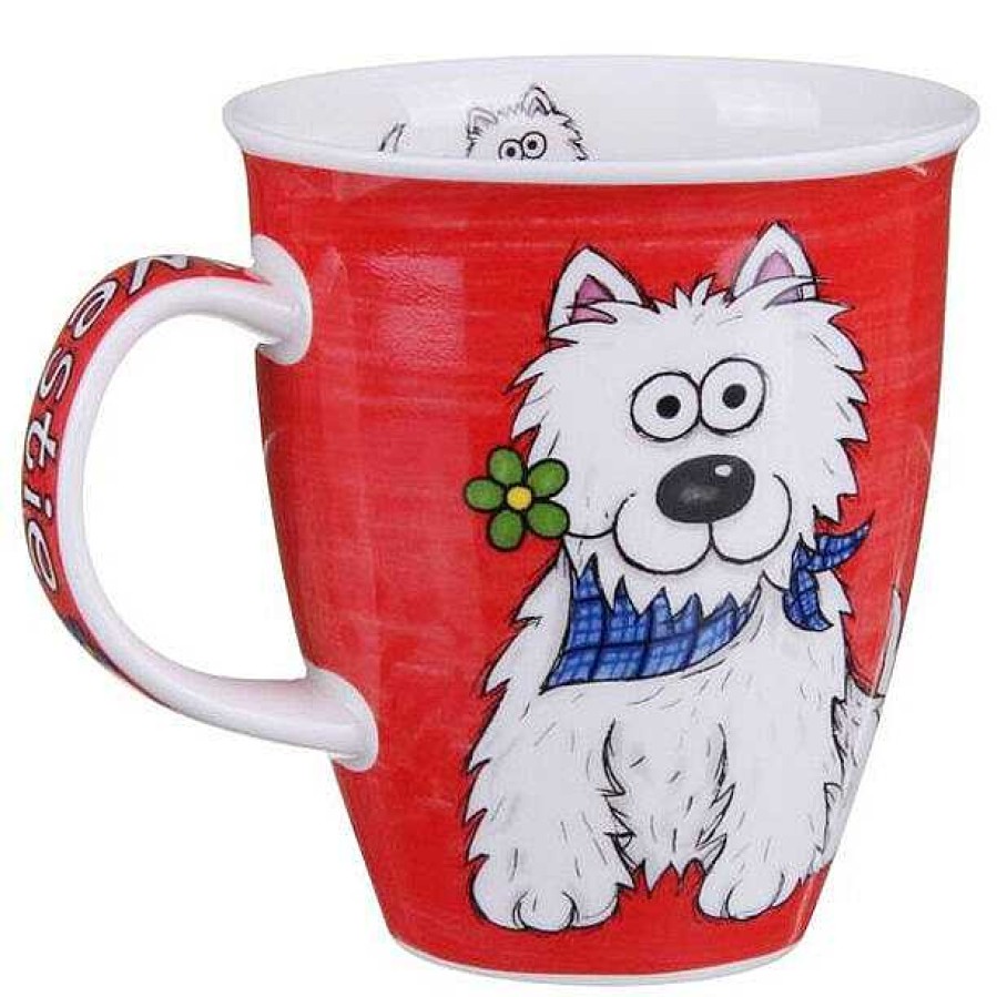 Mugs & Tea Cups | Dunoon Dunoon Highland Gang Westie Nevis Shape Mug