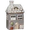 Ornaments | Village Pottery Village Pottery Grey Garden House Tealight Holder