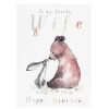 By Recipient | Paper Shed Designs Paper Shed Designs Bear, Hare & Mouse 'Wife' Birthday Card