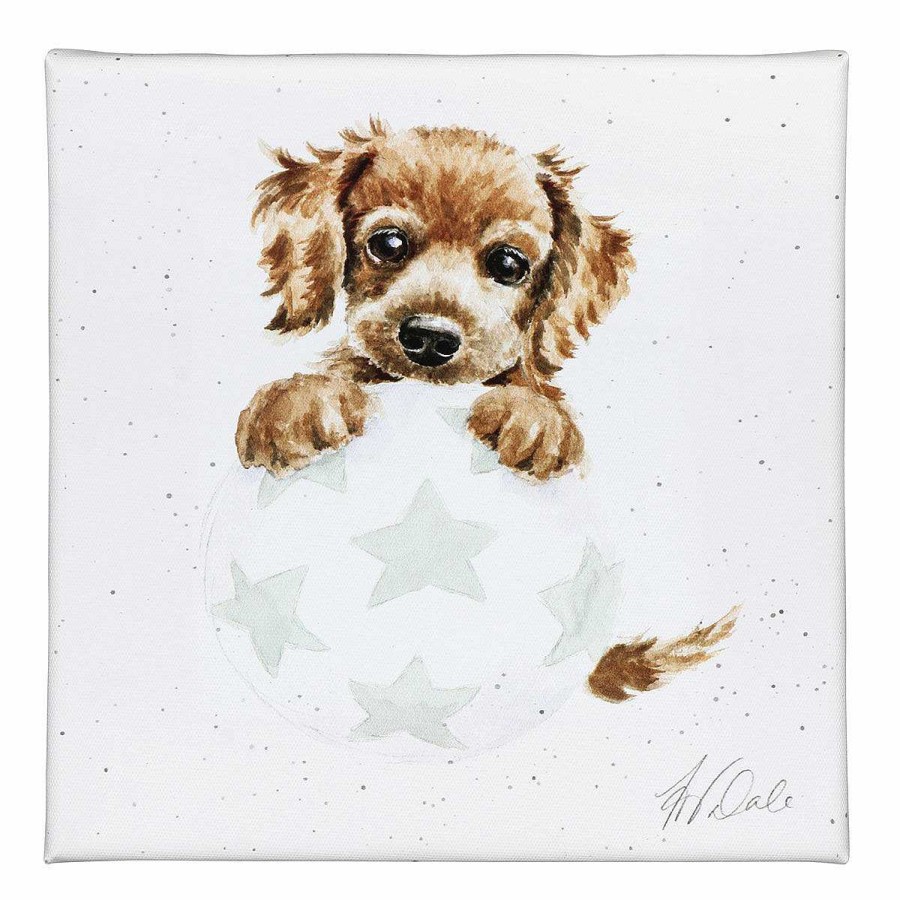 Baby'S Room | Wrendale Wrendale 'Bounces Of Fun' Spaniel Small Canvas