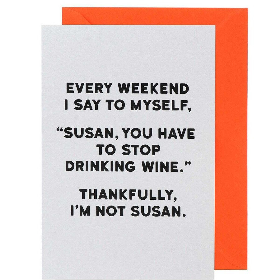 Funny Cards | Temptation Gifts Holy Flaps 'Susan You Have To Stop Drinking' Greetings Card