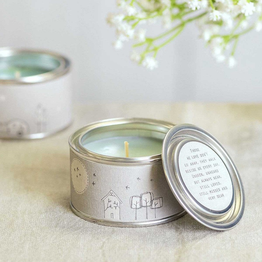 Tin Candles | East of India East Of India 'Those We Love Don'T Go Away' Tin Candle