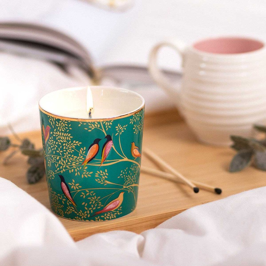 Ceramic Candles | Sara Miller Sara Miller Chelsea Green Mandarin, Tuberose And Wild Musk 260G Candle