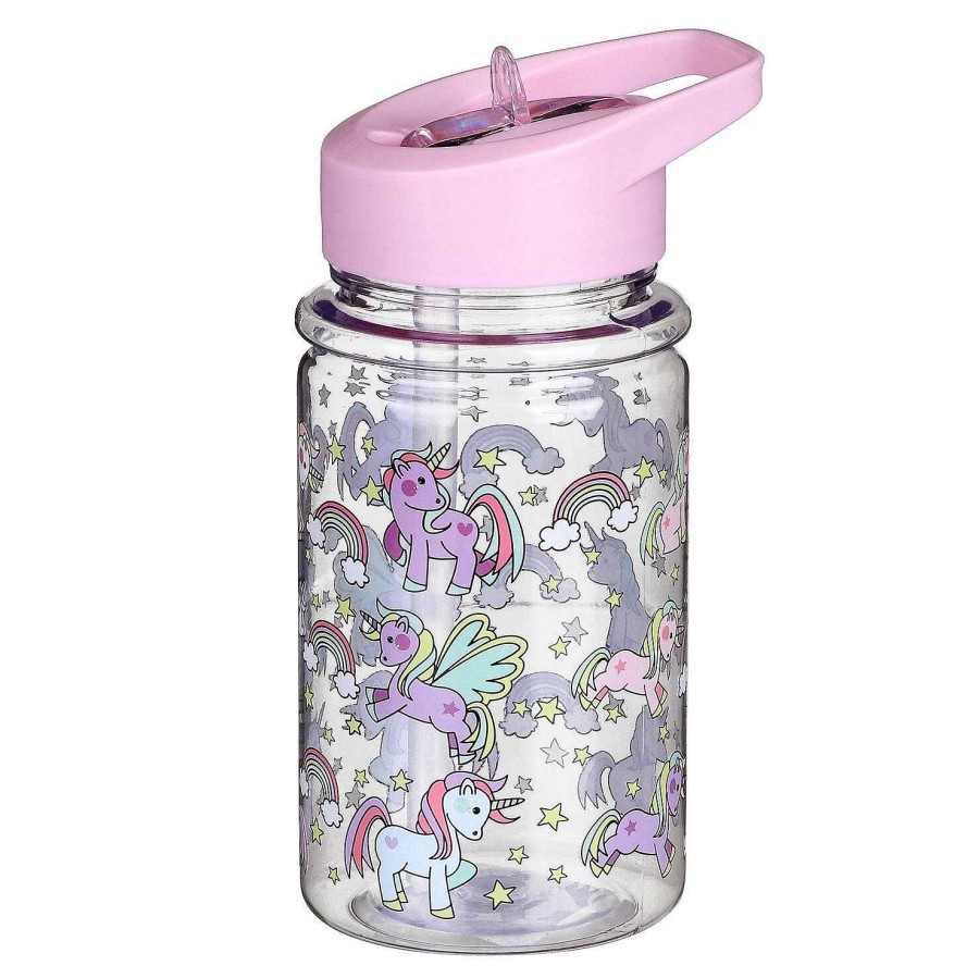 Water Bottles | Leonardo's Little Stars Leonardo'S Little Stars Unicorn Bottle With Straw