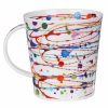 Mugs & Tea Cups | Dunoon Dunoon Drizzle Yellow Cairngorm Shape Mug