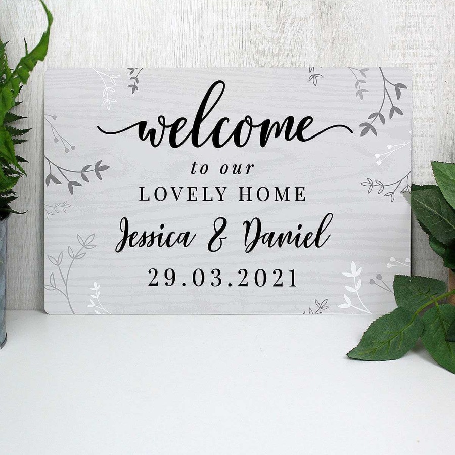 Personalised / Experience | Temptation Gifts Personalised Welcome Metal Sign