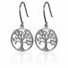 Earrings | Elements Elements Tree Of Life Boxed Silver Earrings