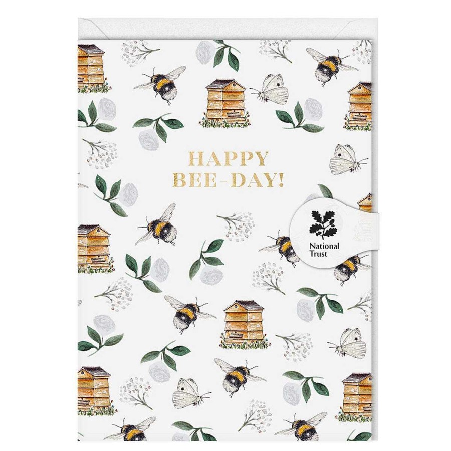 Mini Cards | Toasted Crumpet Toasted Crumpet Bumblebee & Beehives 'Happy Bee-Day' Mini Birthday Card