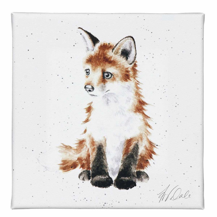 Baby'S Room | Wrendale Wrendale 'Stay Clever Little Fox' Fox Small Canvas