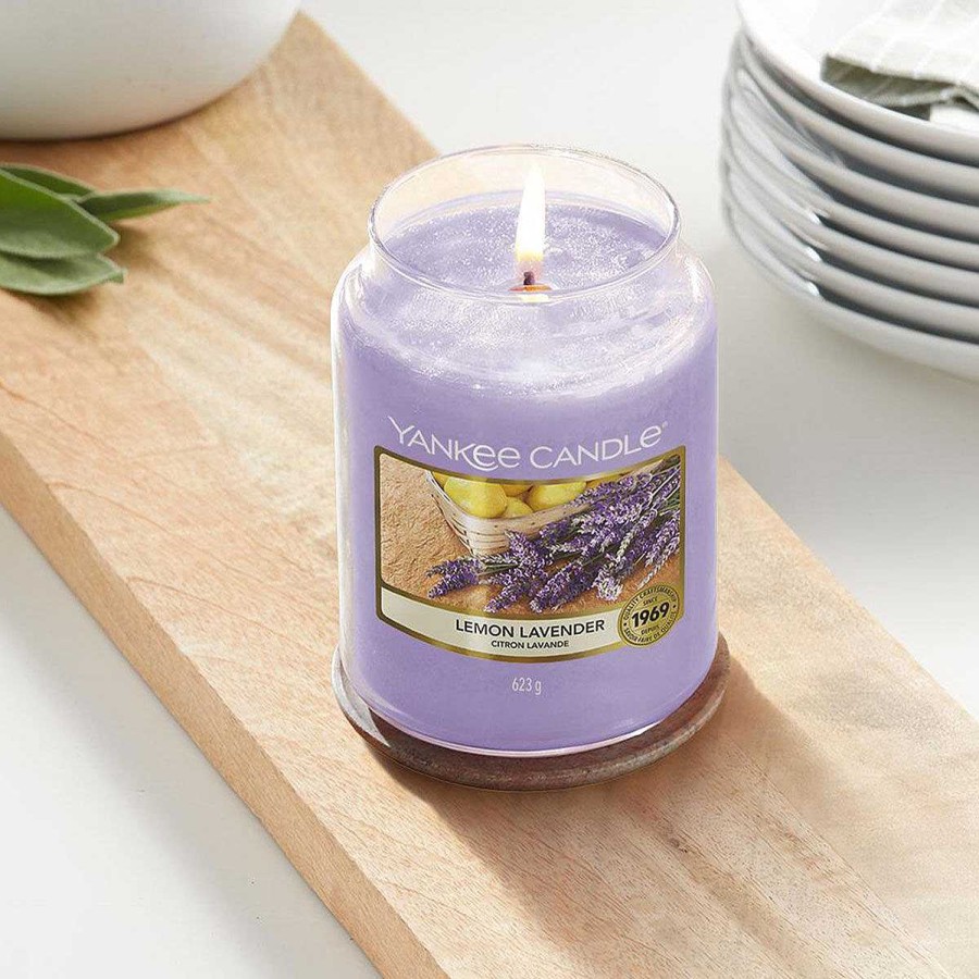 Jar Candles | Yankee Candle Yankee Candle Lemon Lavender Large Jar Candle