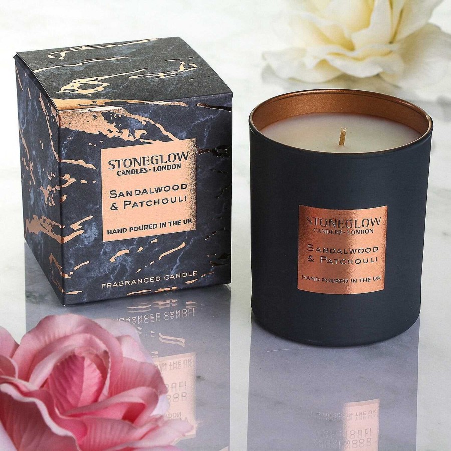 Ceramic Candles | Stoneglow Stoneglow Luna Sandalwood & Patchouli Candle