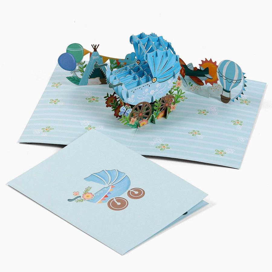 New Baby | Origamo Origamo Kirigami 'Baby Boy' 3D Pop-Up Card