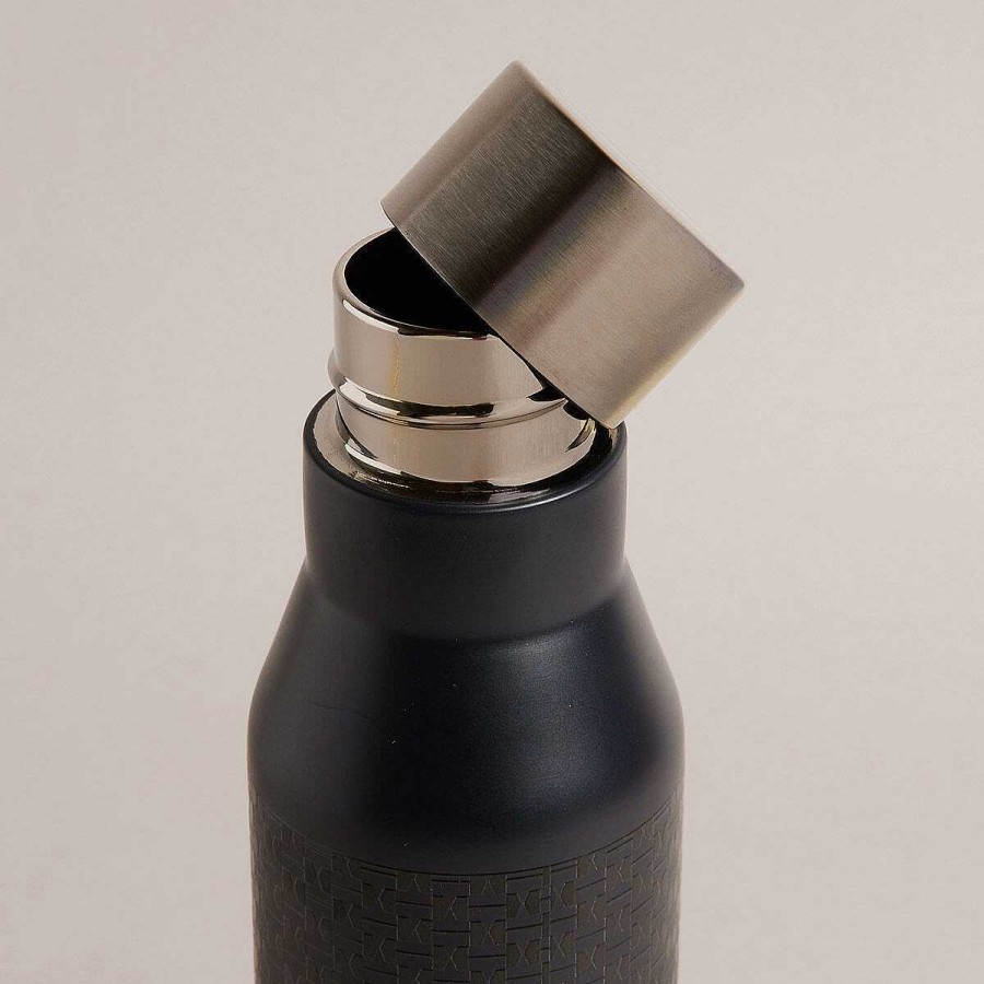 Water Bottles | Ted Baker Ted Baker Jamesa Geometric Pattern Dark Blue Water Bottle