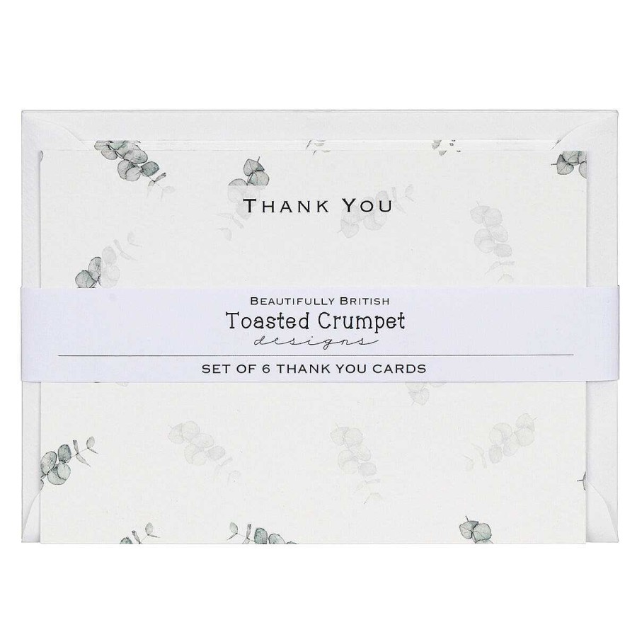 Thank You | Toasted Crumpet Toasted Crumpet 'Eucalyptus' Thank You Notecards Set Of 6